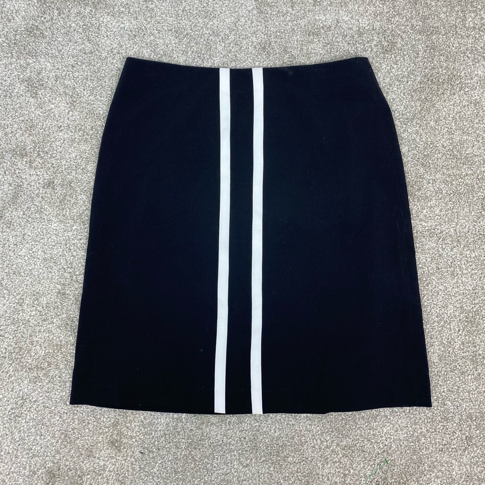 Nine West Black White Pencil Straight Skirt